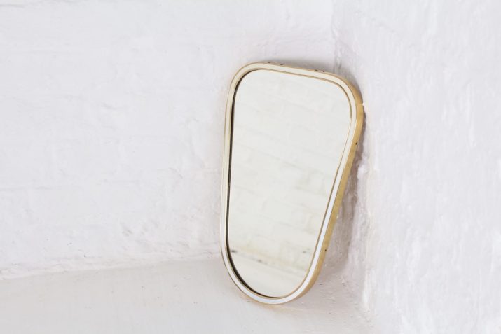 petit miroir bord laiton blancIMG 9526