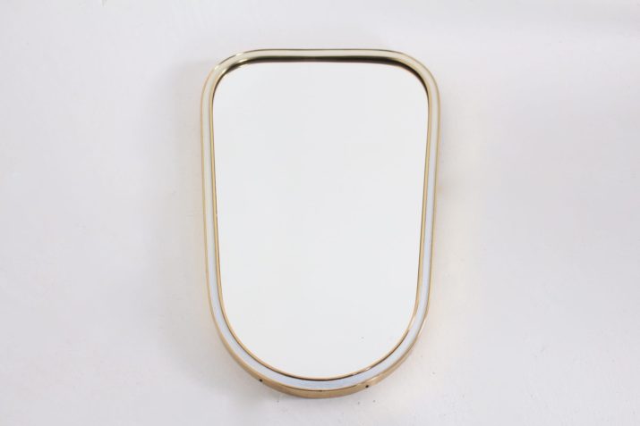 petit miroir bord laiton blancIMG 9533
