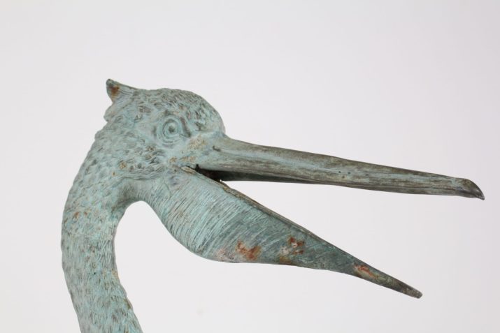 sculptures pelicans métal patine bronzeIMG 0142