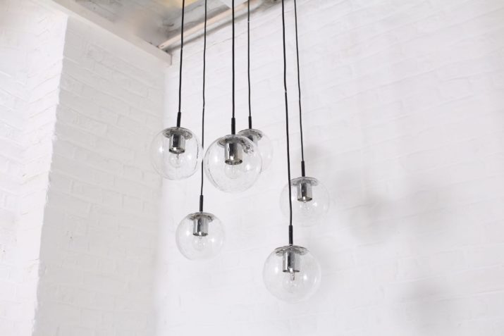 Cascade" group of hanging globes