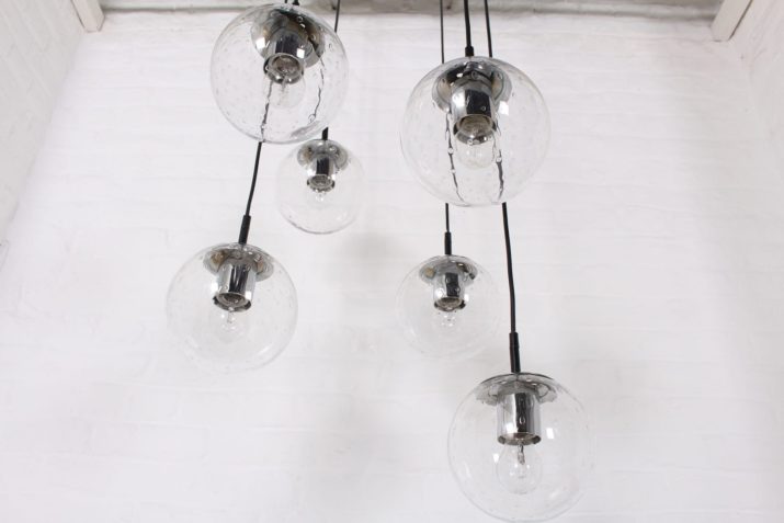 Cascade" group of hanging globes