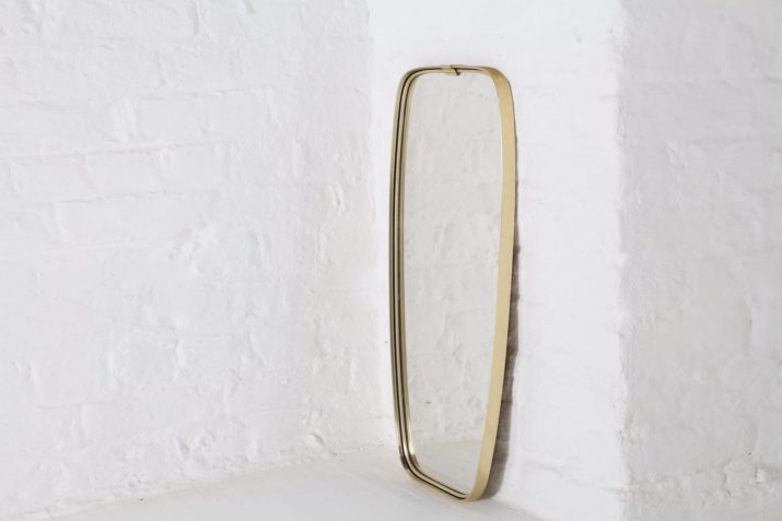 Free form brass mirror