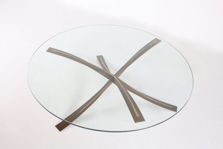 Michel Mangematin bronzen salontafel