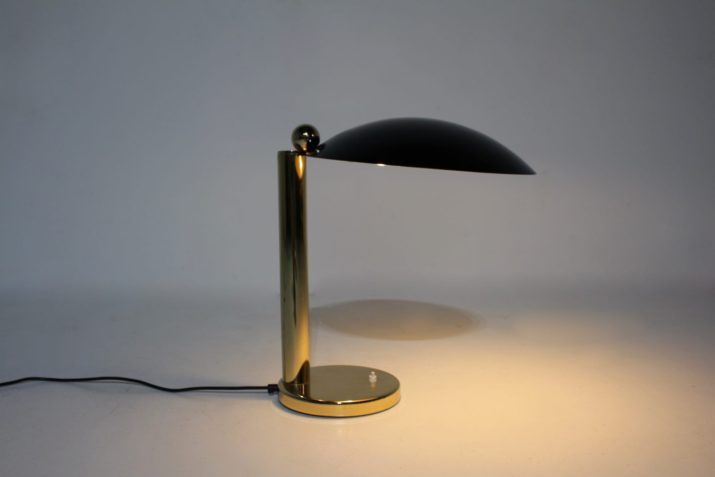 Postmodernist lamp / Memphis in brass