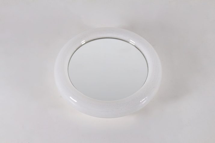 miroir rond lumineux verre blanc limburg muranoIMG 1703