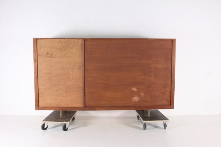 Roger Landault high sideboard in rosewood and brass