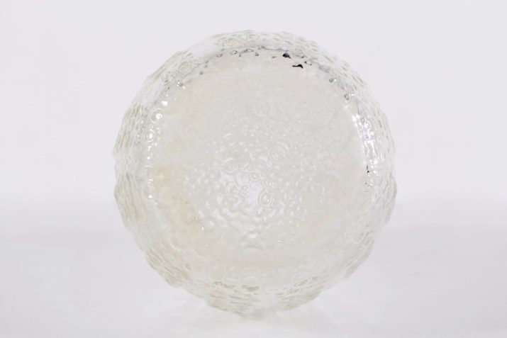 Important Brutalist crystal vase