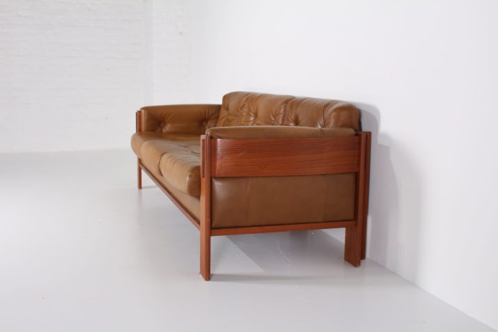 3 seater leather sofa cognac JYDSK Denmark