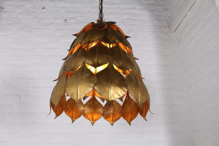 Hanglamp met gouden bladeren Hans Kögl