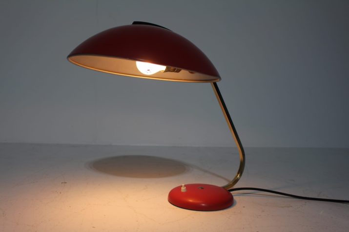 Koraal bureaulamp 1950