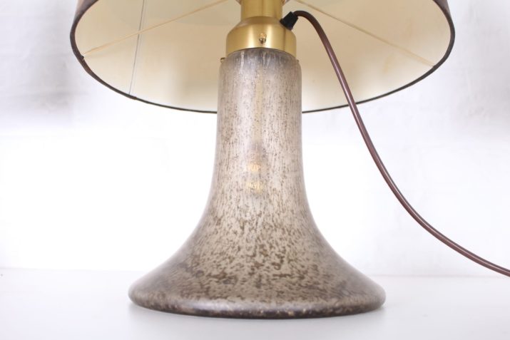 Pair of lamps in blown glass