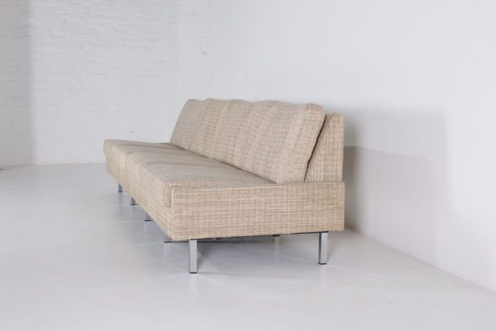 International style modular sofa and armchairs, 6 seats.