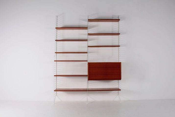 Large modular wall shelf STRING SWEDEN
