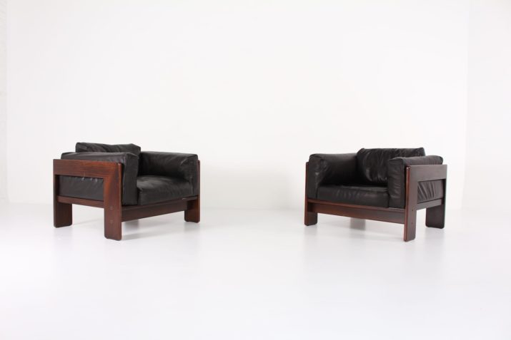 Twee Tobia Scarpa & Gavina "Bastiano" fauteuils
