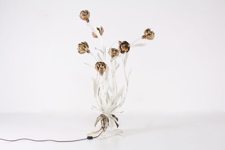 lampadaire blanc fleur or kogl decIMG 3338