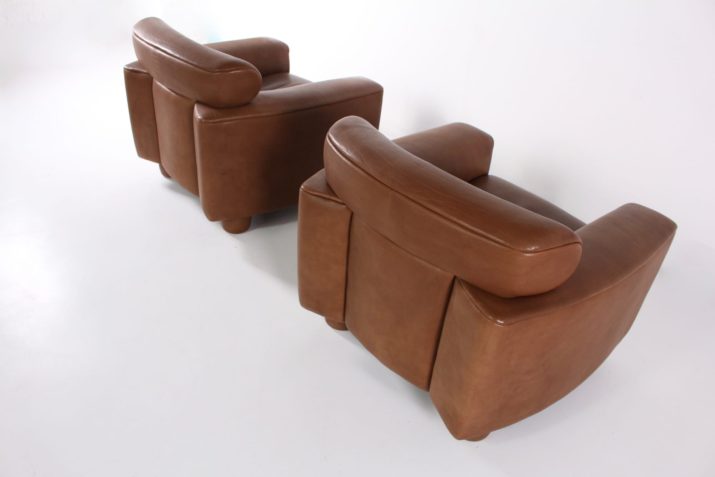 Pair of leather armchairs from Sede