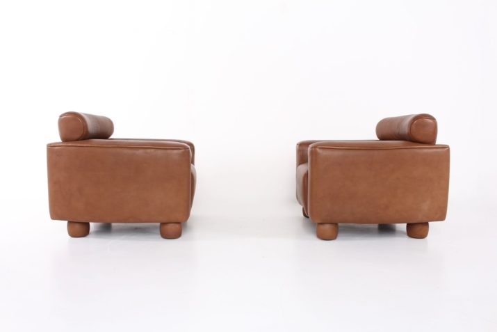 Pair of leather armchairs from Sede