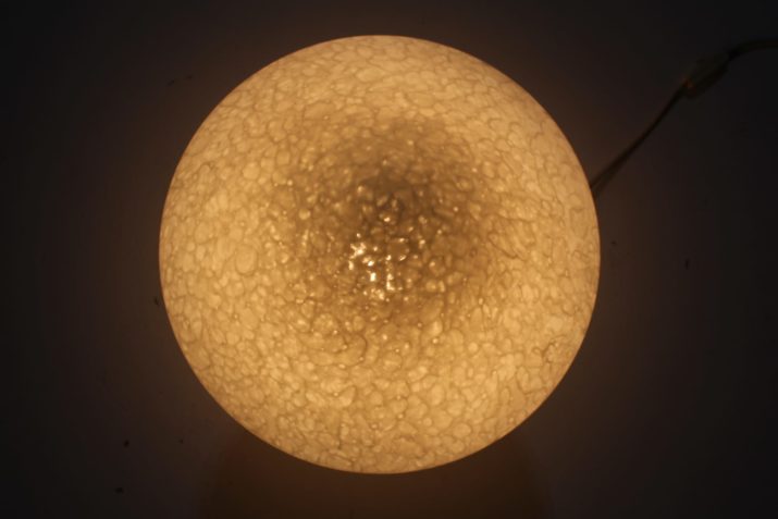 Paddestoel lamp in opaline