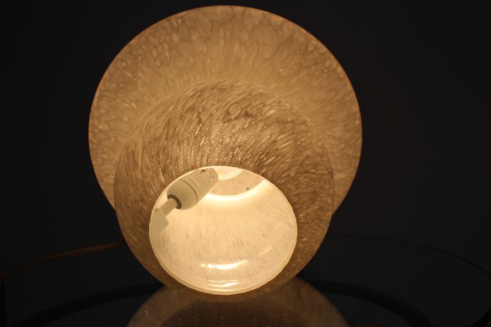 Mushroom lamp in opaline