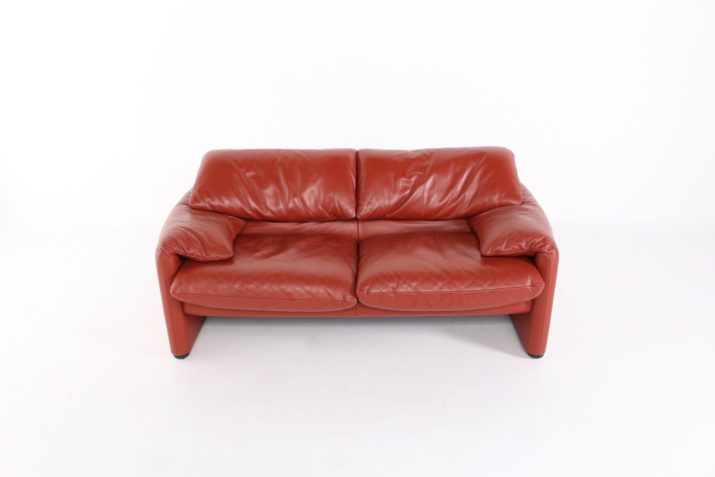 Maralunga leather sofa, Vico Magistretti & Cassina