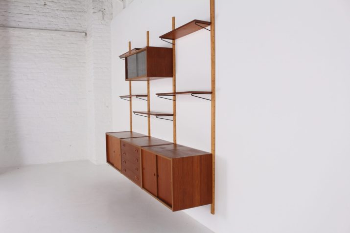 Danish modular wall shelf "Wall Unit