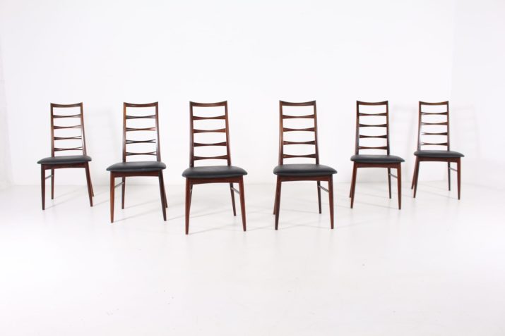 6 Niels Kofoed rosewood chairs