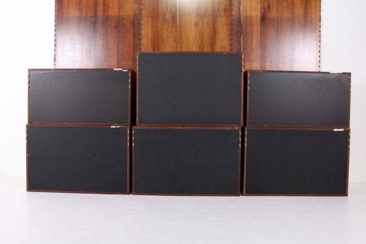Poul Cadovius rosewood wall bookcase
