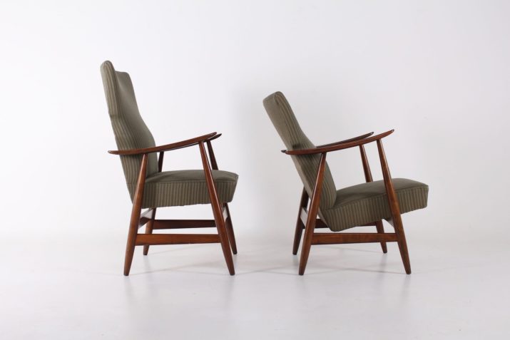 Pair of recliners, 1950's