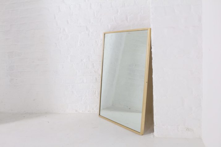 Large mirror with golden edge