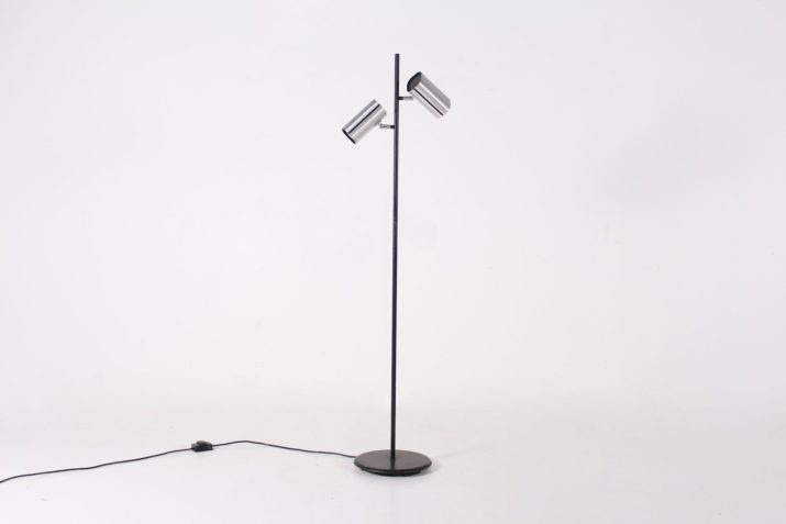 Minimalist space-age floor lamp