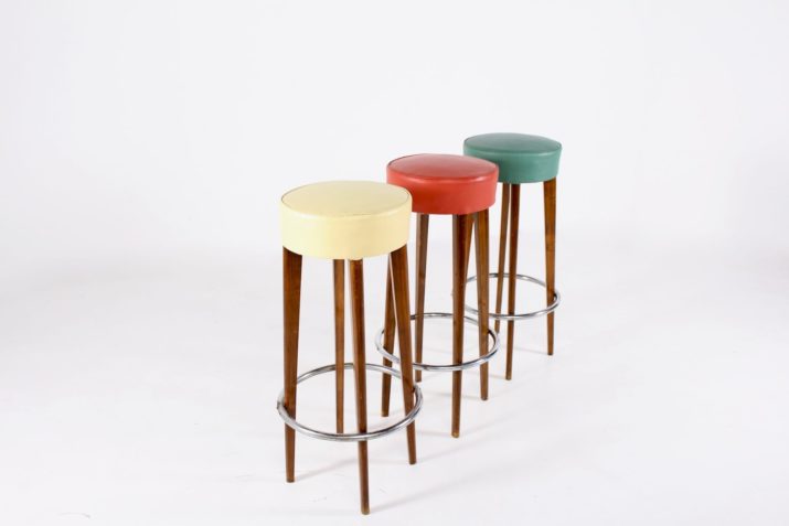 3 bar stools France 1950's