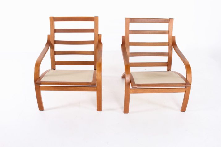 2 Deense lederen fauteuils