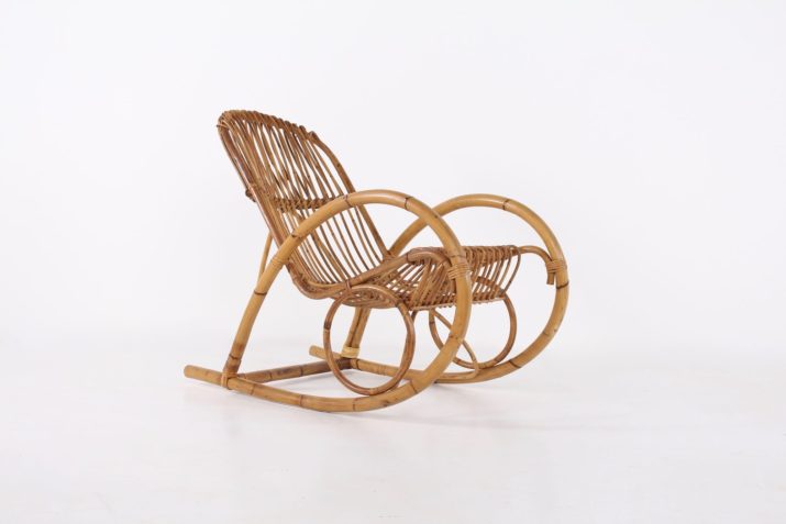Bamboo rocking chair