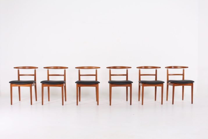 6 Danish chairs Helge Sibast