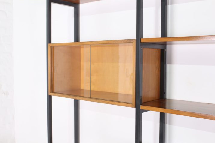 Large modernist wall bookcase