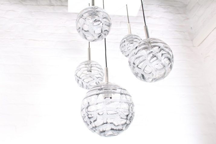 Murano style cluster chandelier