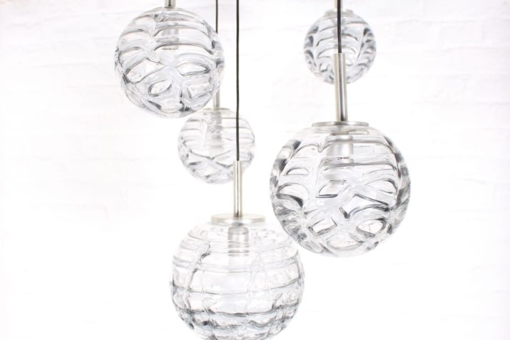 Murano style cluster chandelier