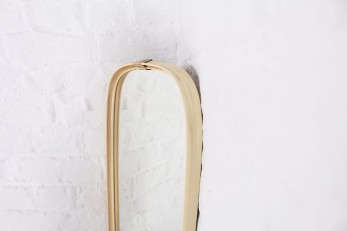 Crème & goud vrije vorm spiegel