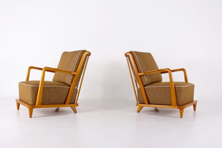 paire fauteuils modernistes surbaissésIMG 6455