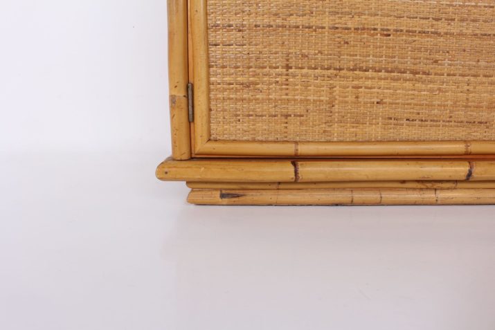 Bamboe rotan dressoir McGuire stijl