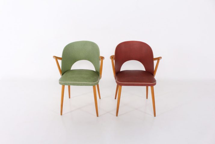 Pair of "barrel" chairs