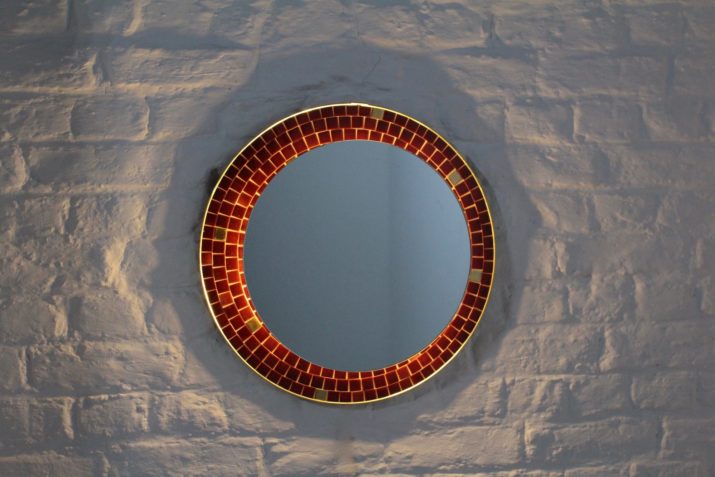 Luminous mosaic mirror