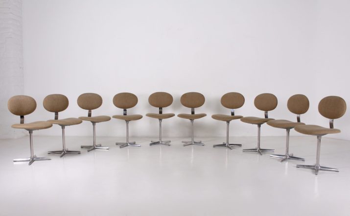 10 "Binocle" chairs Beaufort