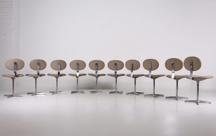 10 "Binocle" chairs Beaufort