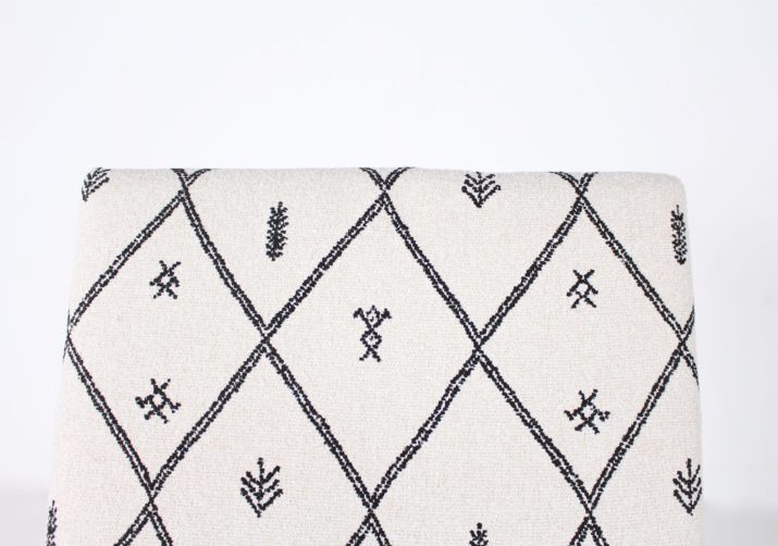 Pair of Beech Armchairs Cushion Moroccan Fabric 2IMG 4567
