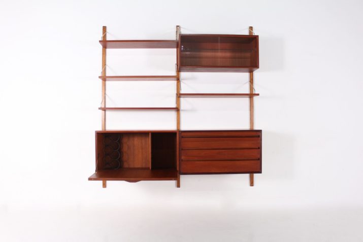 Modular wall shelf / Wall-unit Poul Cadovius