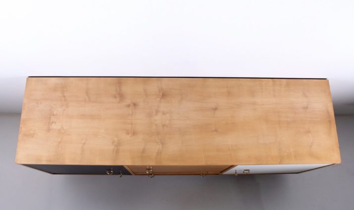 Modernist sideboard with compass legs