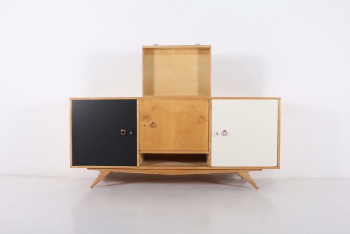 Modernist sideboard with compass legs