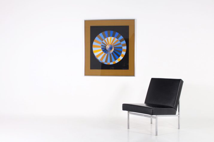 Victor Vasarely, Munich Spiral, zeefdruk.
