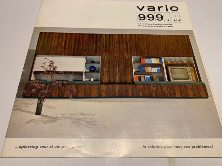 TV stand Vermaercke & VForm in rosewood, "Vario 999